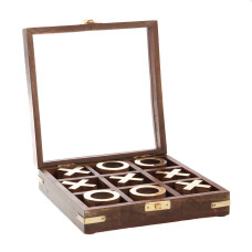 Игра крестики-нолики Tic-tac-toe  AMADEUS в деревянной шкатулке