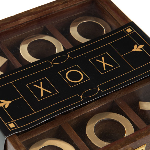 Игра крестики-нолики Tic-tac-toe  AMADEUS в деревянной шкатулке