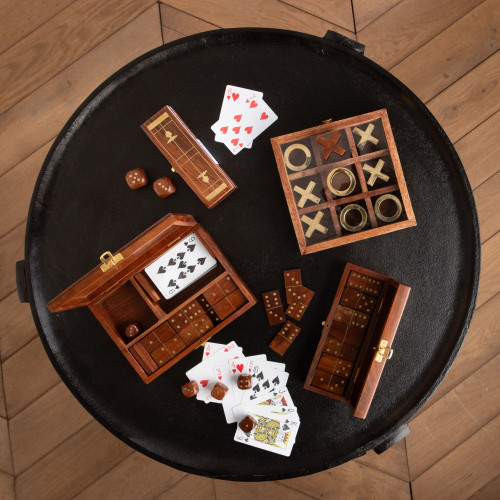 Игра крестики-нолики Tic-tac-toe  AMADEUS в деревянной шкатулке