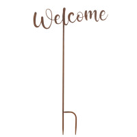 Фигура металлическая для улицы Welcome  J-LINE высота 70 см Бельгия 