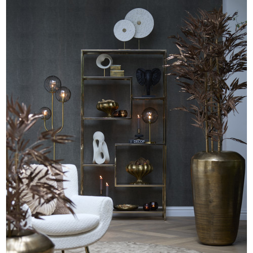 Блюдо конфетница фруктовница  Light&Living металлическая золотого цвета 