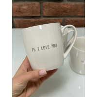 Чашка J-LINE I love you керамическая 300 мл