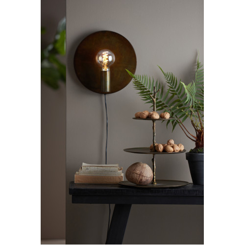 Этажерка Light&Living трехъярусная металлическая бронзового цвета высота 45 см 