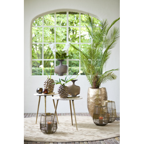 Кашпо напольное Light&Living для улицы и интерьера цвет античная бронза высота 58 см 