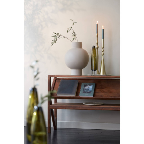 Консоль Light&Living из дерева акация в коричневом цвете с полочкой под наклоном 