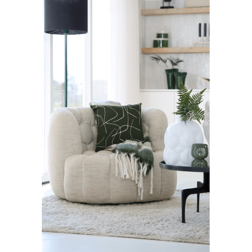 Кресло Light&Living кремовое с глубоким сиденьем 