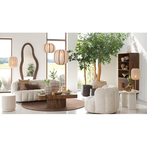 Кресло Light&Living кремовое с глубоким сиденьем 