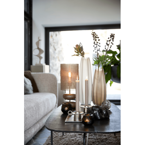 Лампа настільна Light&Living з абажуром та металевою основою коричнева висота 51 см