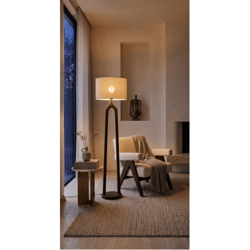 Лампа напольная Light&Living деревянная коричневая высота 155 см