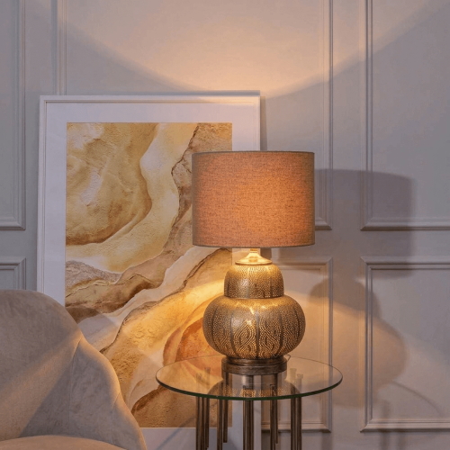 Лампа настільна Light&Living металева золота висота 75 см