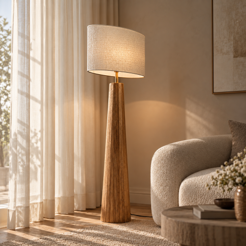 Лампа напольная Light&Living металлическая золотая высота 140 см