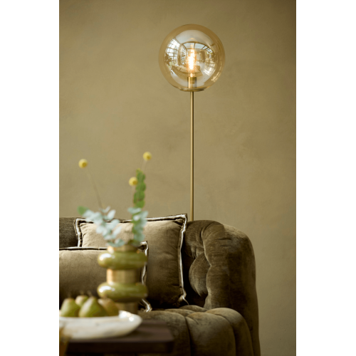 Підлогова лампа Light&Living золота зі скляною кулею 160 см