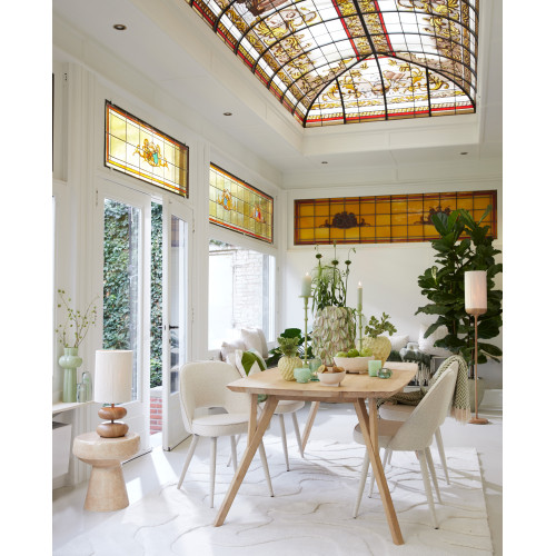 Лампа настольная Light&Living с абажуром из джутовой веревки и деревянным основанием высота 50 см 