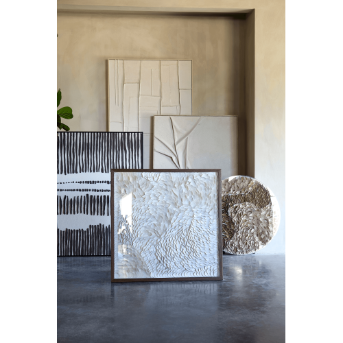 Панно настенное декоративное Light&Living текстильное кремовое 90×120 см