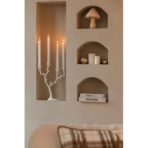 Статуэтки грибы новогодние J-LINE деревянные с золотым напылением комплект из двух