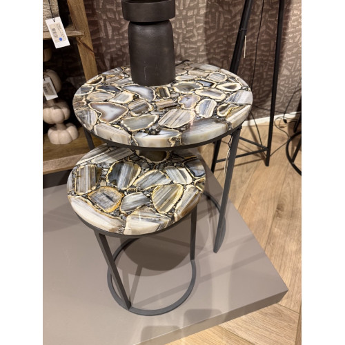 Журнальные столики Light&Living со столешницей из агата комплект из двух 