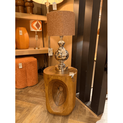 Столик кавовий Light&Living коричневий із масиву дерева висота 46 см