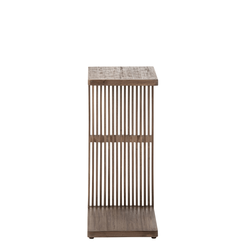 Столик кавовий J-LINE дерев’яний коричневий 35×30×65 см